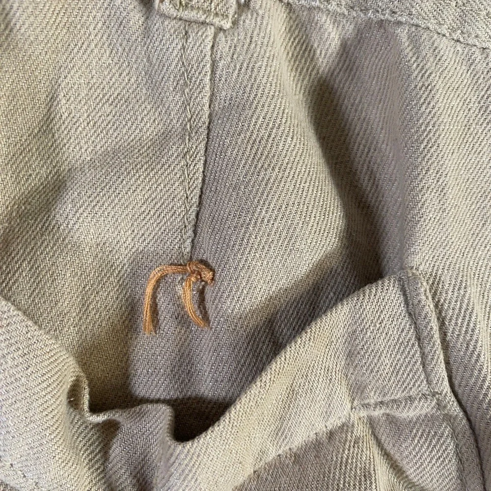 All-Son Mens Beige Cotton Blend Casual Drawstring Pants Size 34 Lightweight